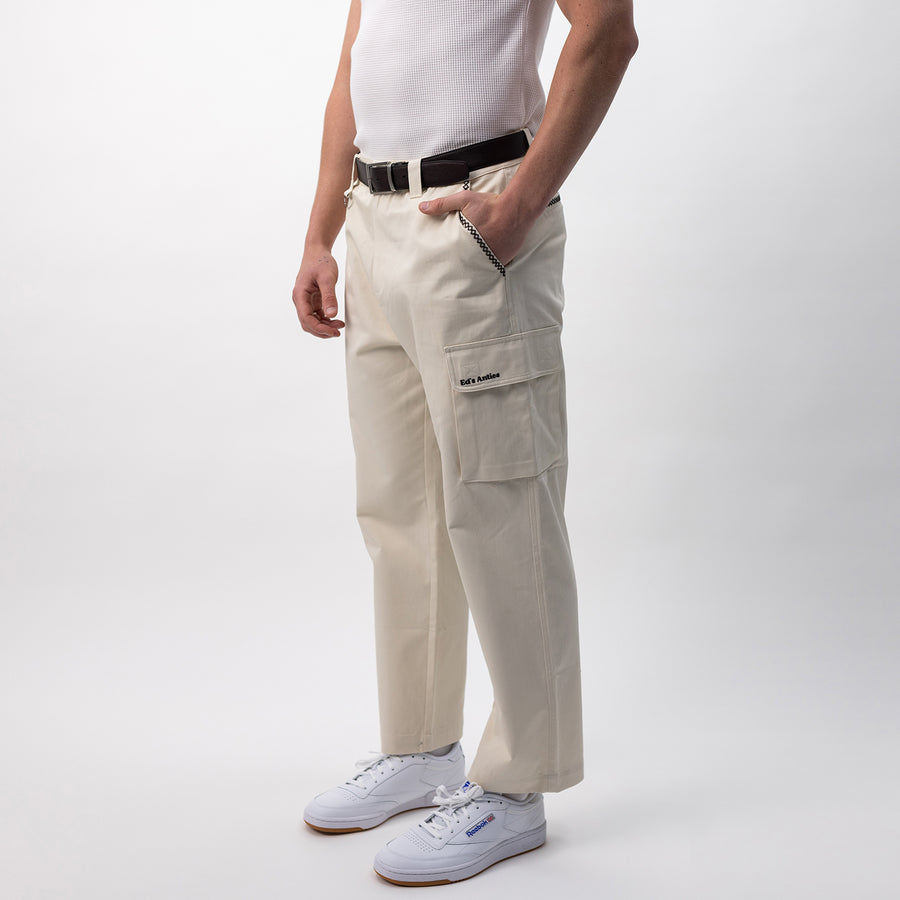 Ed's Ecru Cargo Pants