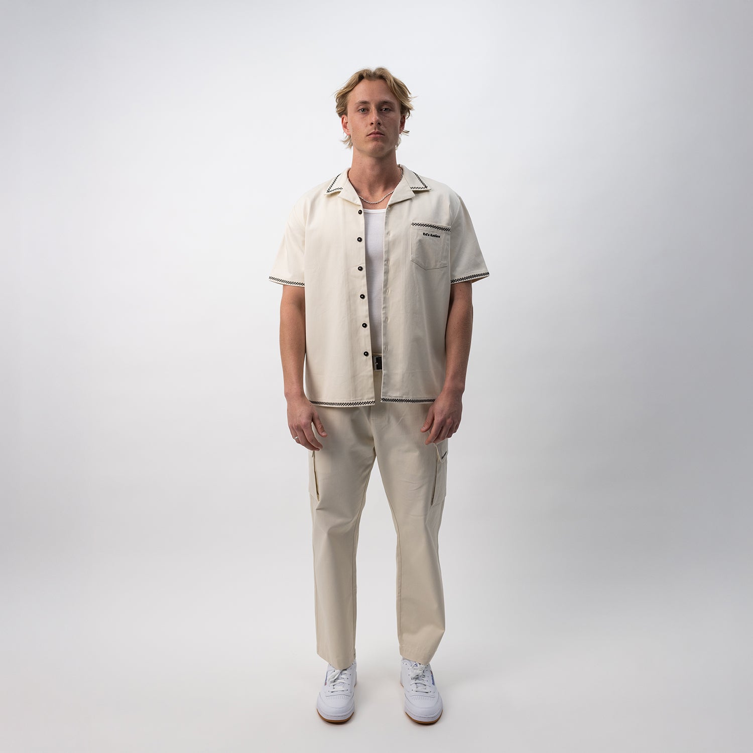 Ed's Ecru Cargo Pants