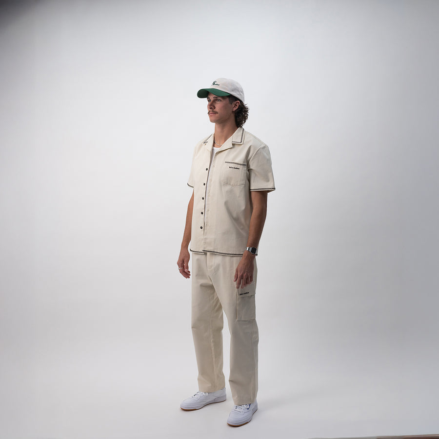 Ed's Green & Cream 6 Panel Cap