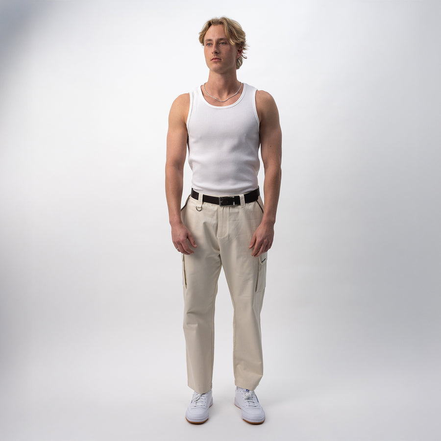 Ed's Ecru Cargo Pants