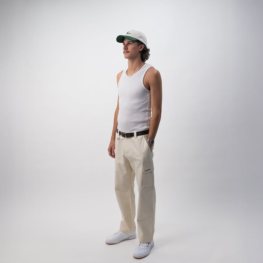 Ed's Ecru Cargo Pants