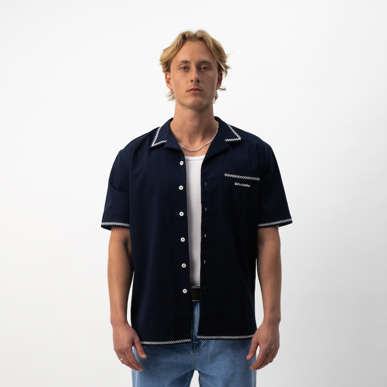 Ed's Navy Cross Stitch